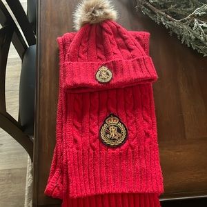 Lauren/Ralph Lauren super soft hat and scarf set .  BRAND NEW…